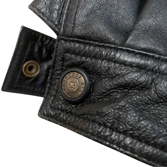 VTG Sergio Vadducci Black Leather Jacket - Picture 3 of 6
